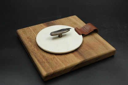 Cream Cornfield Wood Napkin Holder