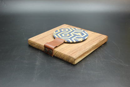 Blue Beehive Wood Napkin Holder