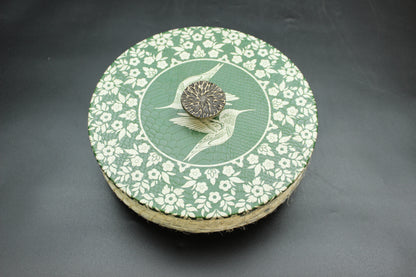Green Hummingbird Hemp Tortilla Holder