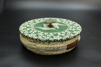 Green Hummingbird Hemp Tortilla Holder