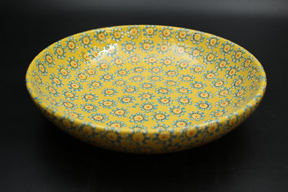 11" Saffron Yellow Ceramic Salad Bowl