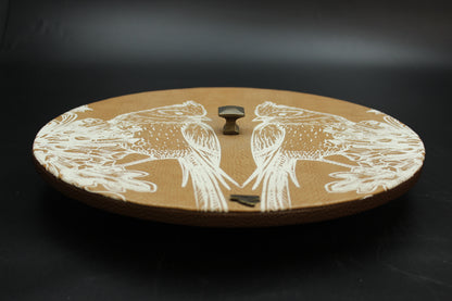 Brown Snakeskin Lazy Susan