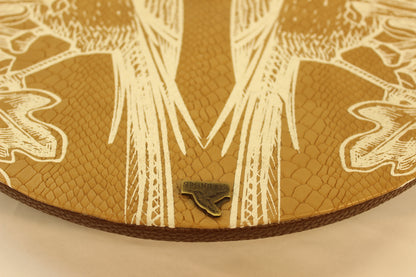 Brown Snakeskin Lazy Susan