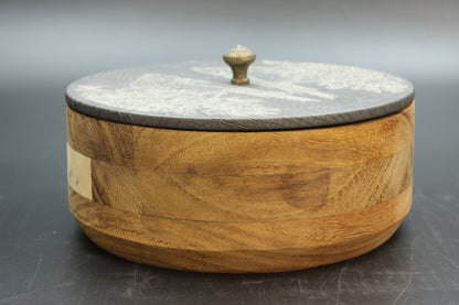 Grey Snakeskin & Birds Wooden Tortilla Holders