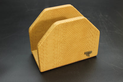 Brown Dragonfly & Snakeskin Napkin Holder