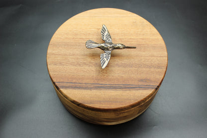 Elisa Hummingbird Wood Tortilla Holder