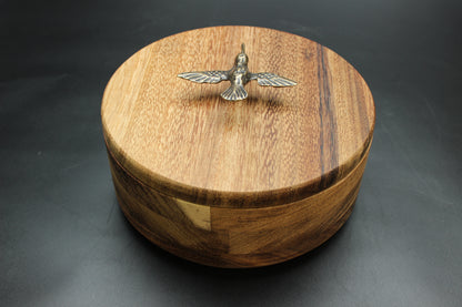 Elisa Hummingbird Wood Tortilla Holder