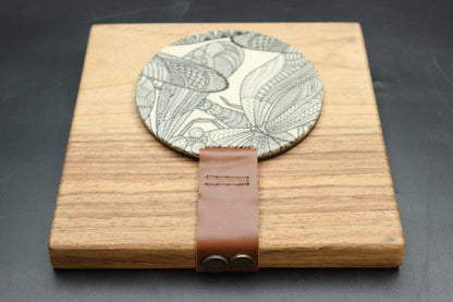Dragonfly Print Wood Napkin Holder