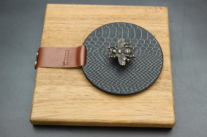 Black Wasp Snakeskin Napkin Holder