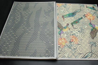 6pc Hummingbird Synthetic Placemat Set