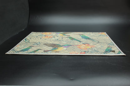 6pc Hummingbird Synthetic Placemat Set