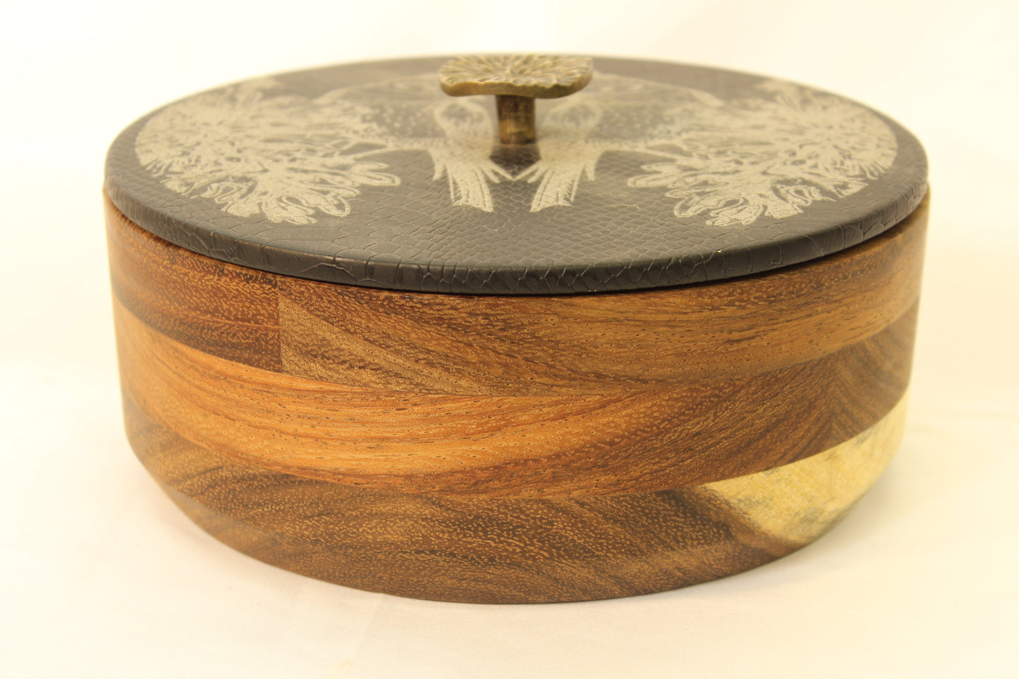 Black Snakeskin & Birds Wooden Tortilla Holders