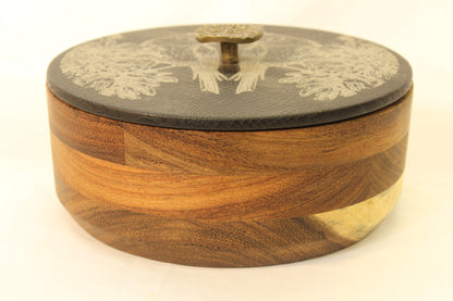 Black Snakeskin & Birds Wooden Tortilla Holders
