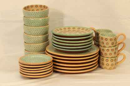 Limited Edition 30pc Handcrafted Ceramic Dinnerware Set (For 6 People)