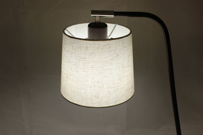 Dark Walnut & Brushed Nickel Desk Lamp w/ USB Port
