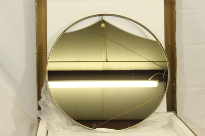 Artistic Burnished Satin Brass Hanging Wall Mirror