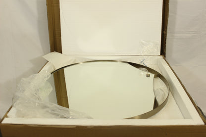 Artistic Burnished Satin Brass Hanging Wall Mirror