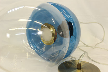 Royal Blue Glass Globe LED Pendant Light