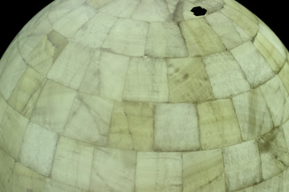 Handcrafted Onyx Sphere Lamp – 20" Translucent White Onyx Statement Lamp