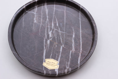 Brown Marble Mezcal Shot Glass Set with Tray – 5 Piece Set
