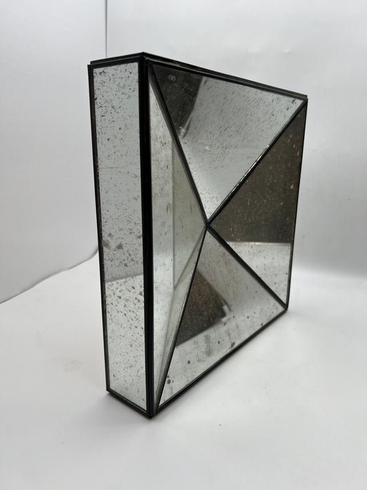 SM Square Mirror 12" w/ X-Pattern
