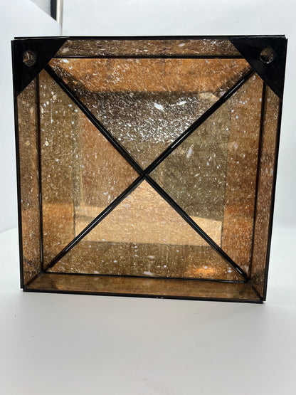 SM Square Mirror 12" w/ X-Pattern