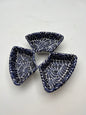 3pc Blue Talavera Serving Tray Set