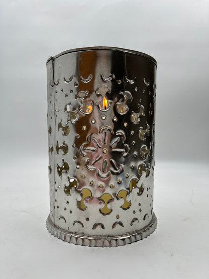 Silver Tin Candelabro