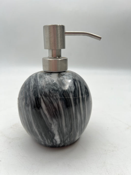 Black & Grey Marble Soap Dispenser