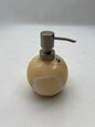 Yellow & White Onyx Stone Soap Dispenser