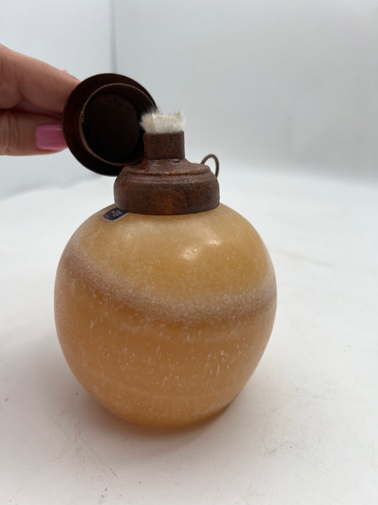 Yellow Onyx Stone Citronella Candle