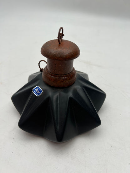 Black Ceramic & Brass Citronella Candle
