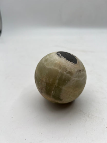 Green, White & Black Onyx Sphere