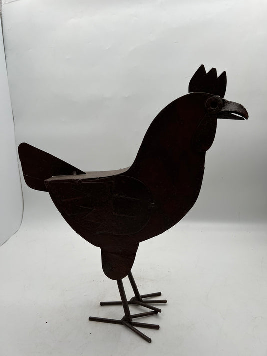Bronze Chicken Figurine