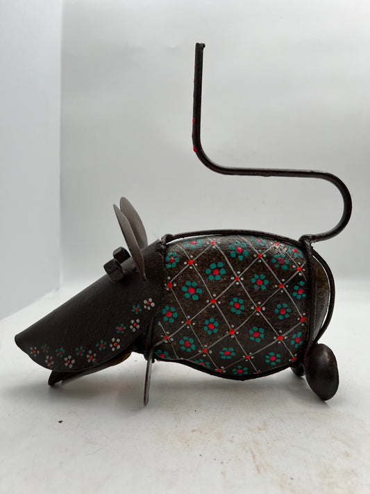 Stone & Steel Mouse Figurine