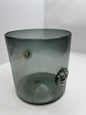 Clear Blue Blown Ice & Champagne Bottle Holder