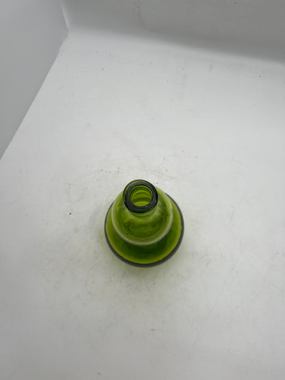 Blown Glass Green Flower Vase