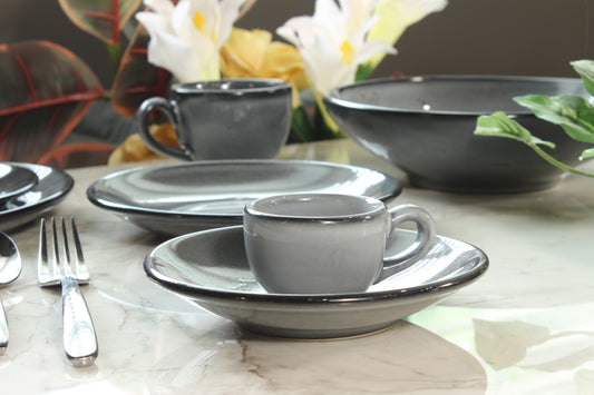 Anfora Denali Grey- 3oz Espresso Cups- 1 Dozen
