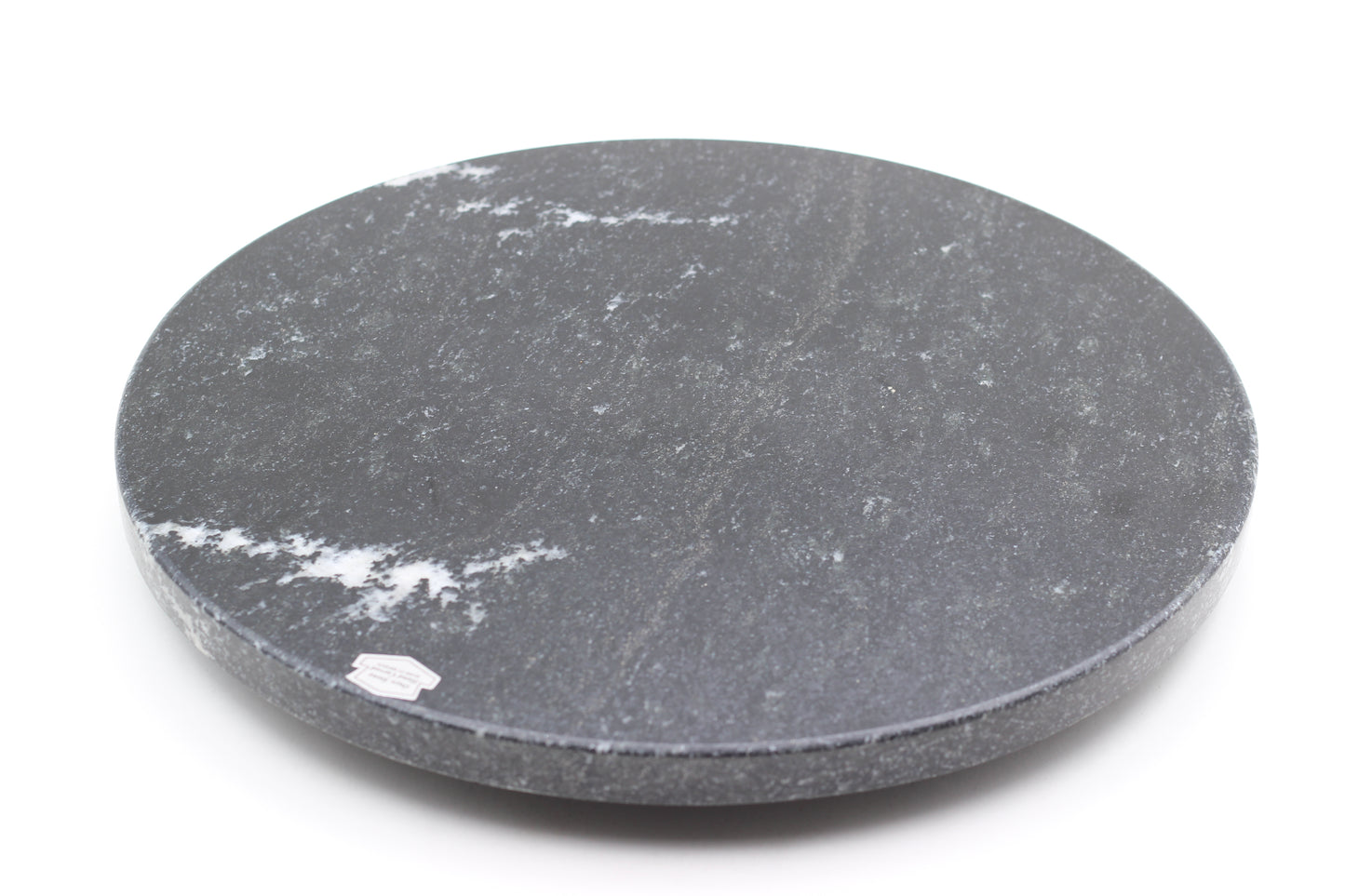 Black Marble Lazy Susan Serving Tray – 14" Handcrafted Rotating Tray