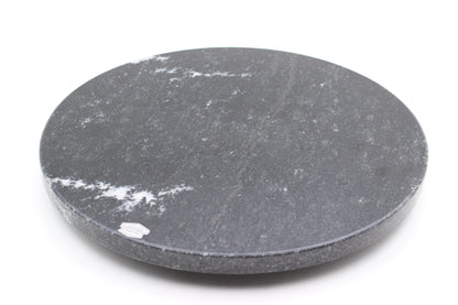 Black Marble Lazy Susan Serving Tray – 14" Handcrafted Rotating Tray