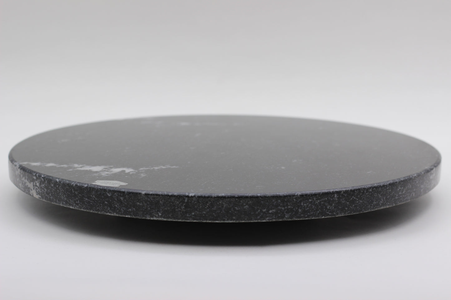 Black Marble Lazy Susan Serving Tray – 14" Handcrafted Rotating Tray