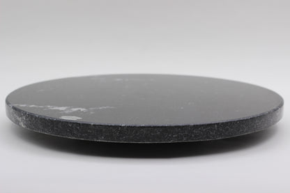 Black Marble Lazy Susan Serving Tray – 14" Handcrafted Rotating Tray