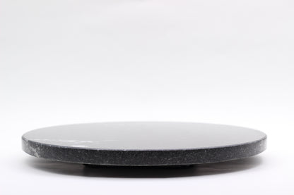 Black Marble Lazy Susan Serving Tray – 14" Handcrafted Rotating Tray