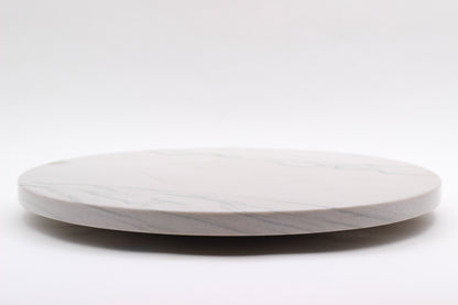 Grey Marble Lazy Susan Serving Tray – 16" Handcrafted Rotating Tray