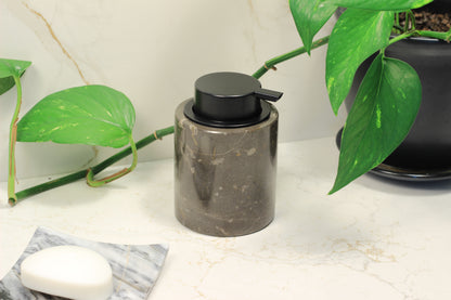 Brown Marble Foaming Soap Dispenser – 10oz Pump Bottle