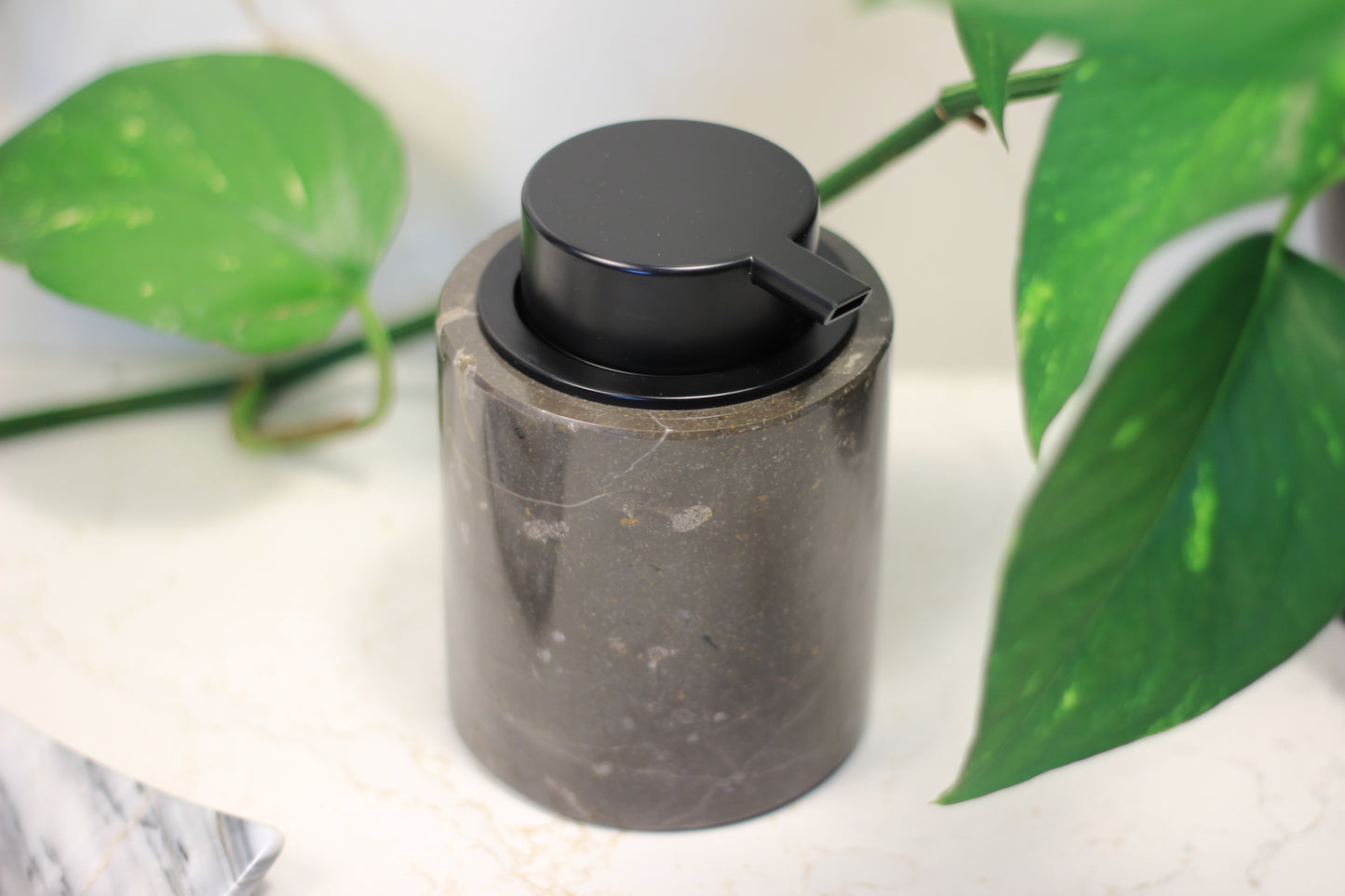 Brown Marble Foaming Soap Dispenser – 10oz Pump Bottle