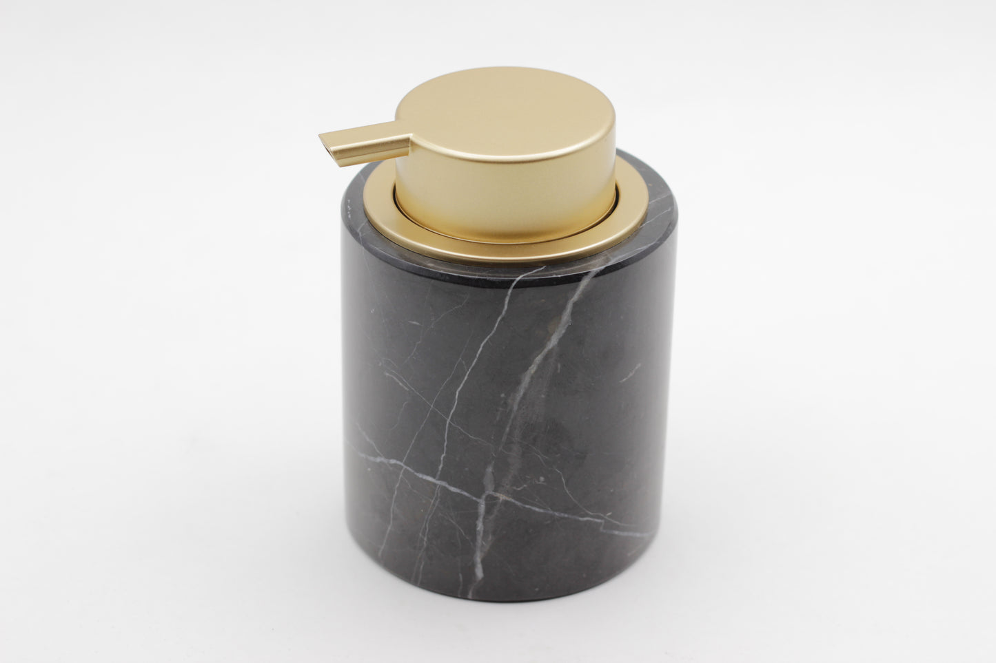 Black Marble & Gold Foaming Soap Dispenser – 10oz Pump Bottle