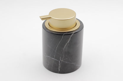 Black Marble & Gold Foaming Soap Dispenser – 10oz Pump Bottle