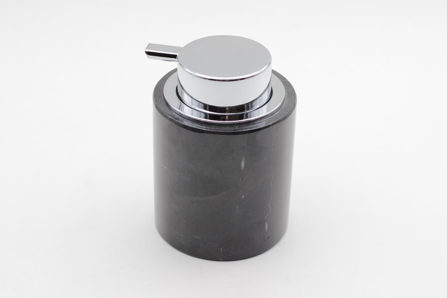Black Marble & Silver Foaming Soap Dispenser – 10oz Pump Bottle