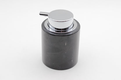 Black Marble & Silver Foaming Soap Dispenser – 10oz Pump Bottle